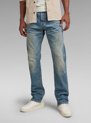 Premium Triple A Regular Straight Jeans | ミディアムブルー | G